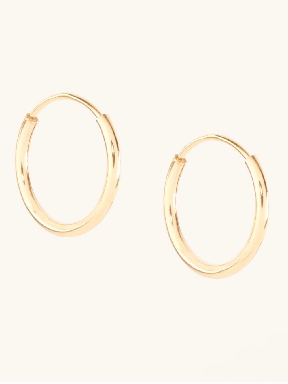 CATBIRD Never-Ending Hoop Earring
14k Solid Gold
